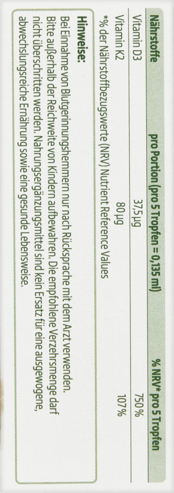 Bild 2 von altapharma D3 + K2 Tropfen