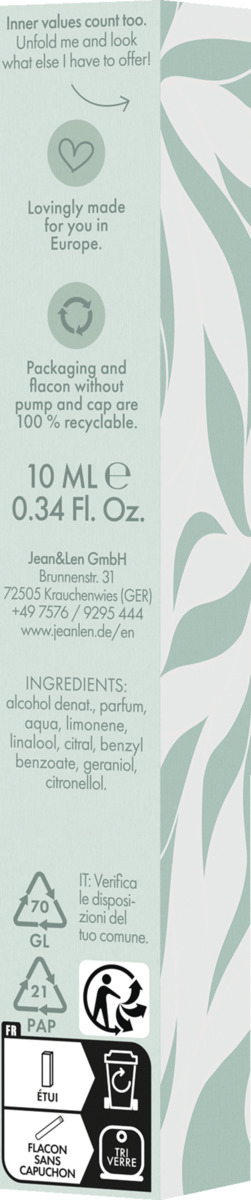 Bild 3 von Jean&Len Rosemary & Ginger, EdT 10 ml