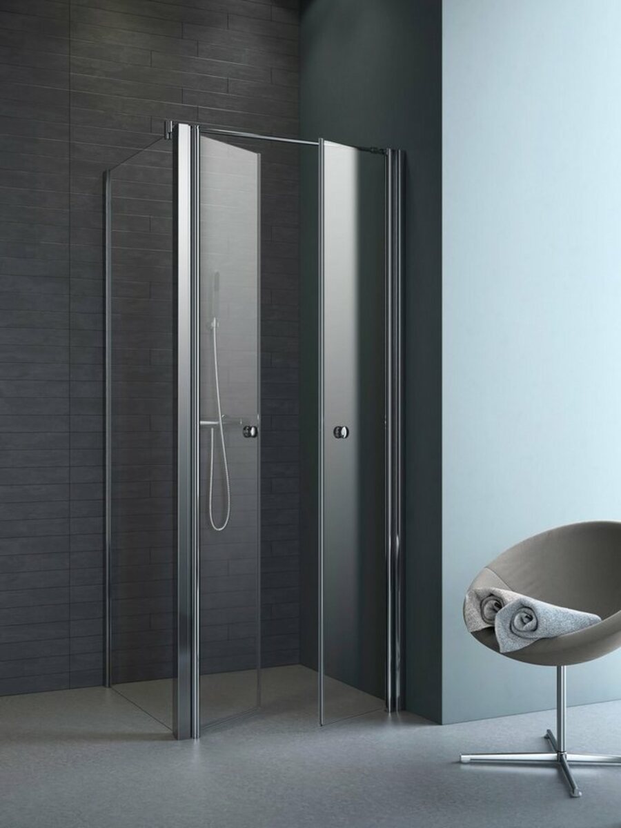 Bild 1 von maw by GEO Eckdusche Relax Vario, BxT: 90x90 cm, Sicherheitsglas, mit Pendeltür