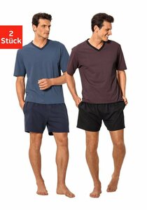 le jogger® Shorty (Packung, 4 tlg., 2 Stück) Oberteile mit Allovermuster