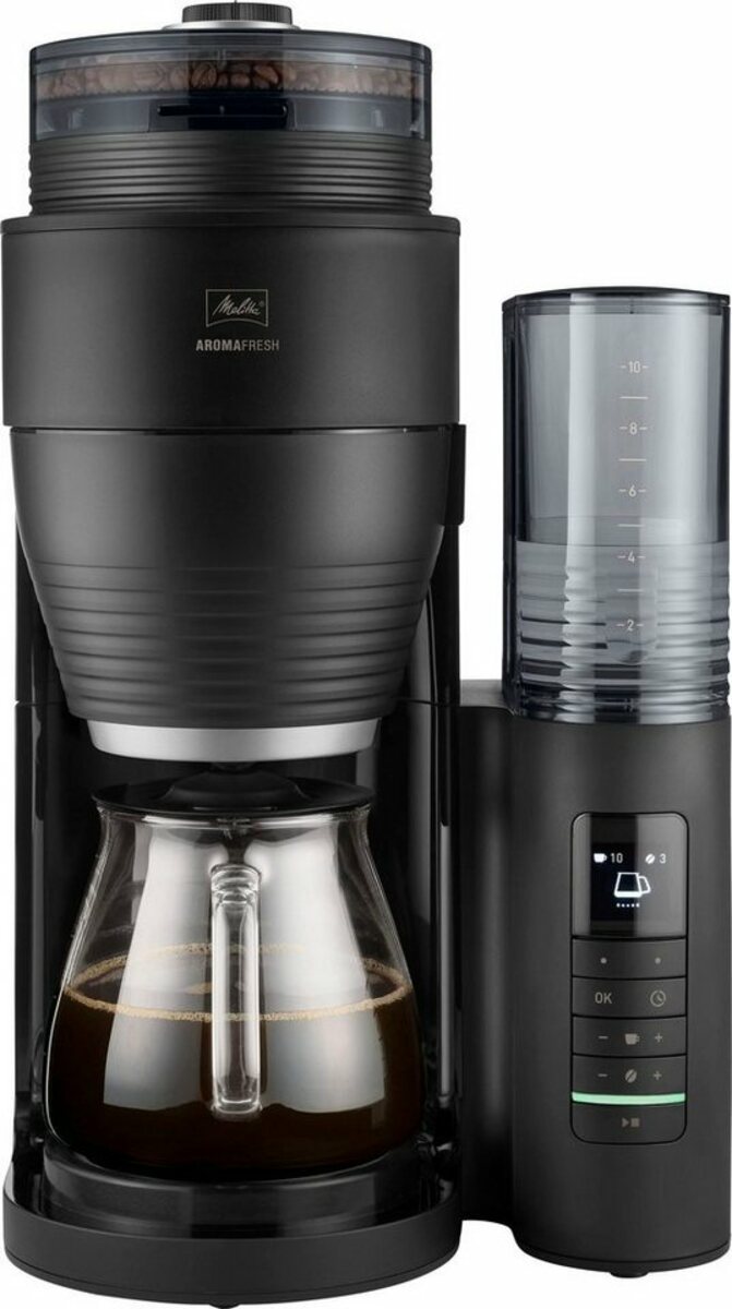Bild 1 von Melitta Kaffeemaschine mit Mahlwerk AromaFresh Pro X 1030-02, 1,25l Kaffeekanne, Papierfilter 1x4