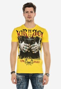 Cipo & Baxx T-Shirt mit stylischem Grafikprint