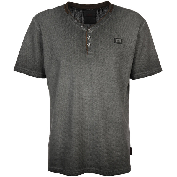 Bild 1 von Herren Henleyshirt in Used Optik
                 
                                                        Grau