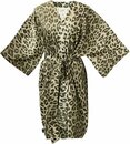 Bild 1 von APELT Kimono Louis, Kurzform, Satin, Kimono-Kragen, Gürtel, mit Leo-Print