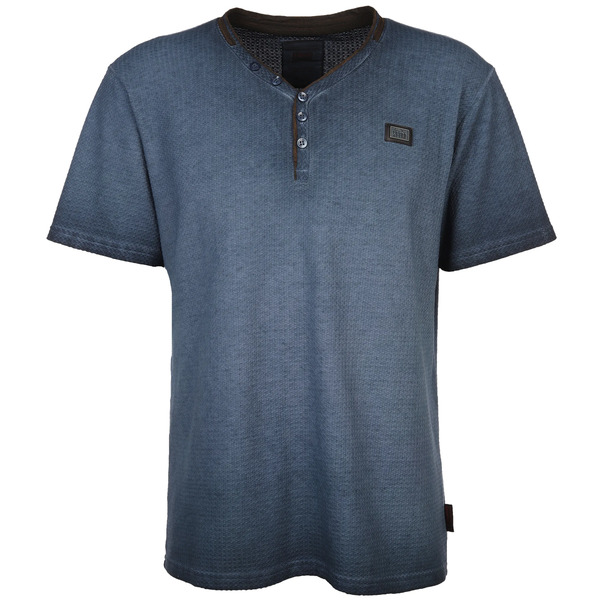 Bild 1 von Herren Henleyshirt in Used Optik
                 
                                                        Blau