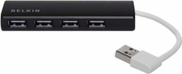 Bild 1 von Belkin USB 2.0 HUB, 1:4, SLIM, Passiv USB-Adapter USB Typ C zu USB Typ C