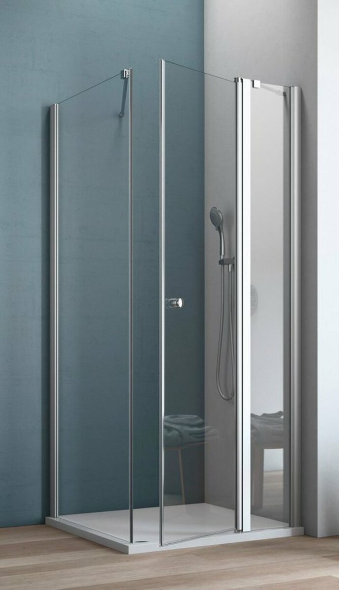Bild 1 von maw by GEO Eckdusche AF200, BxT: 80x80 cm, Einscheibensicherheitsglas, mit Drehtür