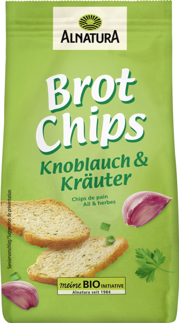 Bild 1 von Alnatura Brotchips Knoblauch & Kräuter