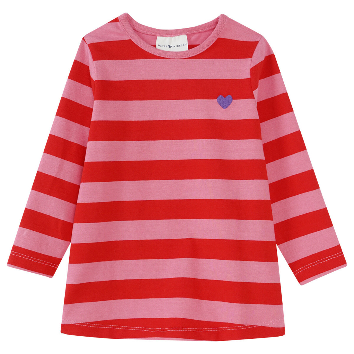 Bild 1 von Mädchen Langarmshirt mit Streifen PINK / ROT