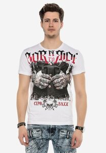 Cipo & Baxx T-Shirt mit stylischem Grafikprint