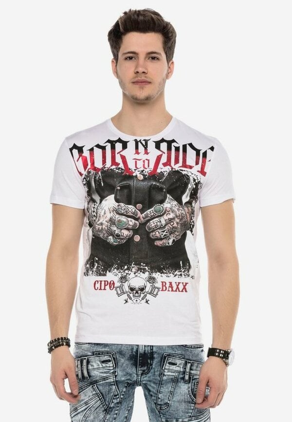 Bild 1 von Cipo & Baxx T-Shirt mit stylischem Grafikprint