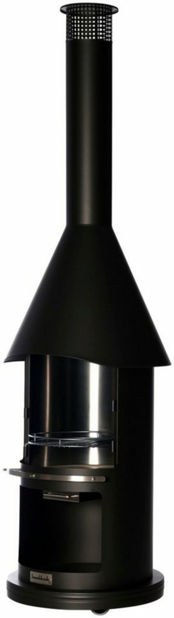 Bild 1 von Buschbeck Holzkohlegrill Edelstahlgrill Auckland, schwarz, Edles Design, Premium-Produkt mit Senotherm-Lackierung, Ø65 x H 230 cm