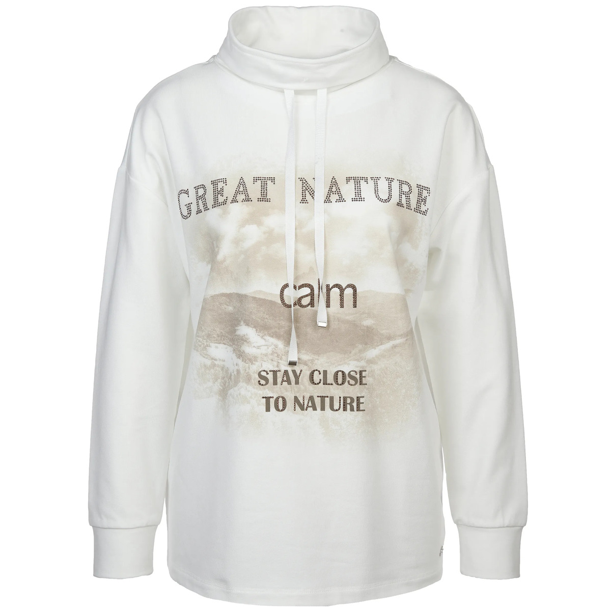 Bild 1 von Damen Sweatshirt mit Glitzerschrift und Fotoprint
                 
                                                        Beige