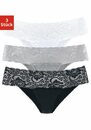 Bild 1 von Vivance Brasilslip (Packung, 3-St) aus elastischer Baumwolle mit floraler Spitze