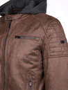 Bild 4 von Herren Bikerjacke mit Kapuze
                 
                                                        Braun