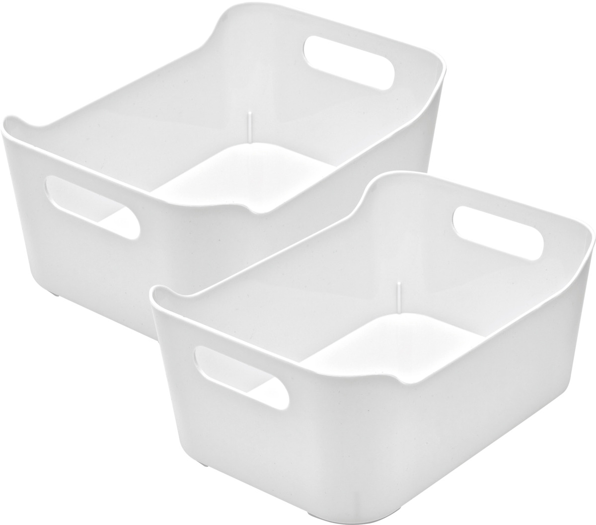 Bild 1 von IDEENWELT 2er Set Kühlschrankboxen weiß