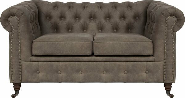 Bild 1 von Home affaire Chesterfield-Sofa Aarburg, aufwändige Knopfheftung und Ziernägel im Chesterfield-Design, Grau