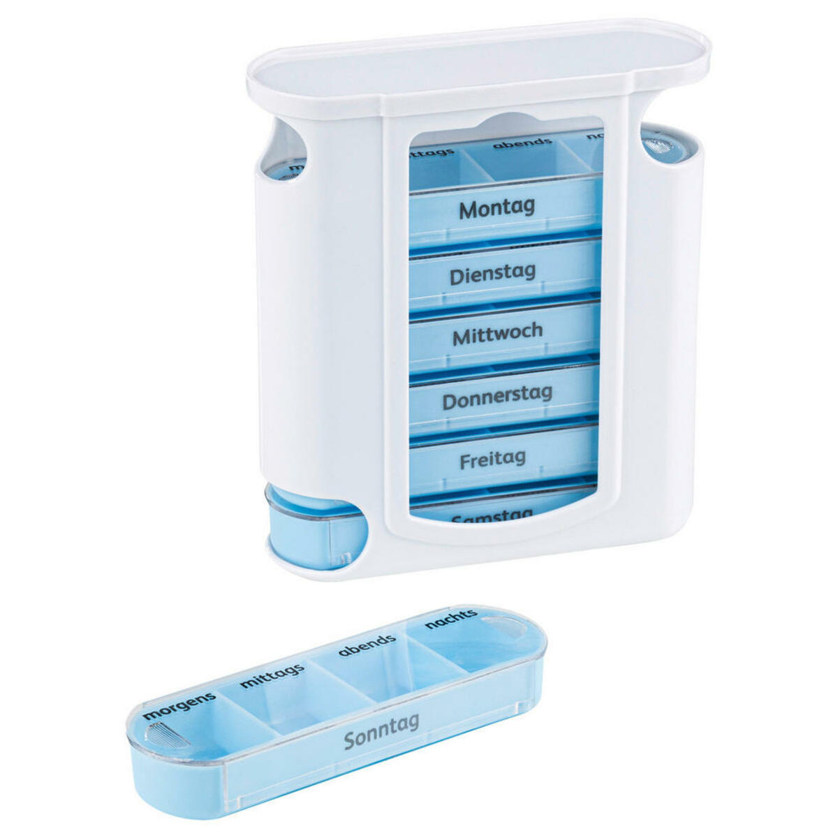 Bild 1 von HI Tablettenbox weiß Kunststoff