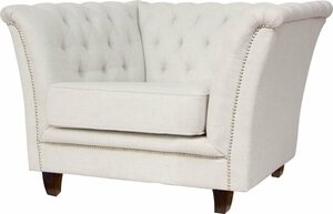 Home affaire Chesterfield-Sessel Derby, passend zum Polster Derby", mit Ziernieten und Knopfheftung", Beige