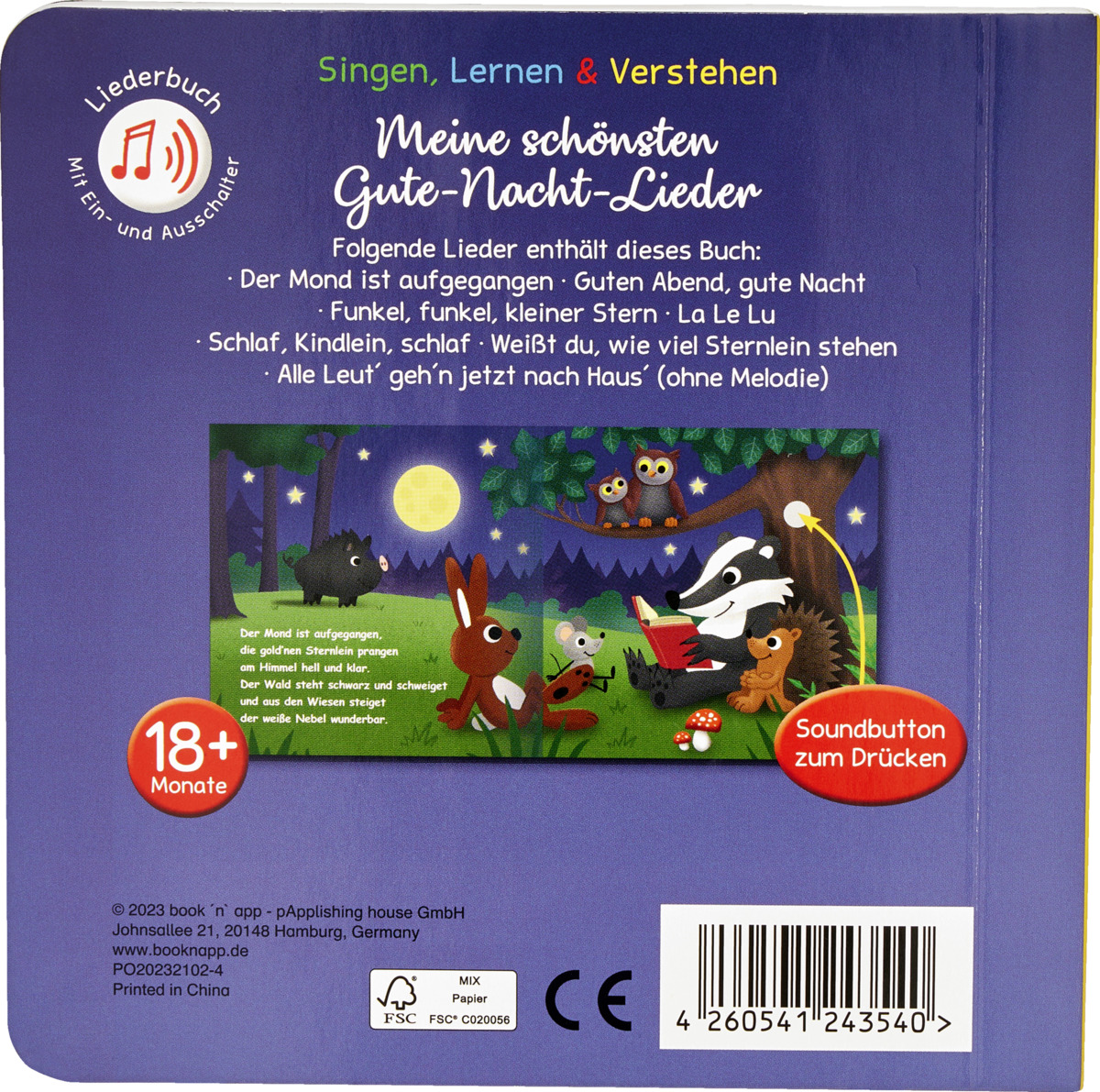 Bild 2 von IDEENWELT Soundbuch ,,Meine schönsten Gute-Nacht-Lieder''