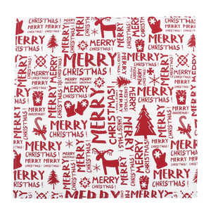 Tischdecke "Merry Christmas" 80x80cm
                 
                                                        Weiß