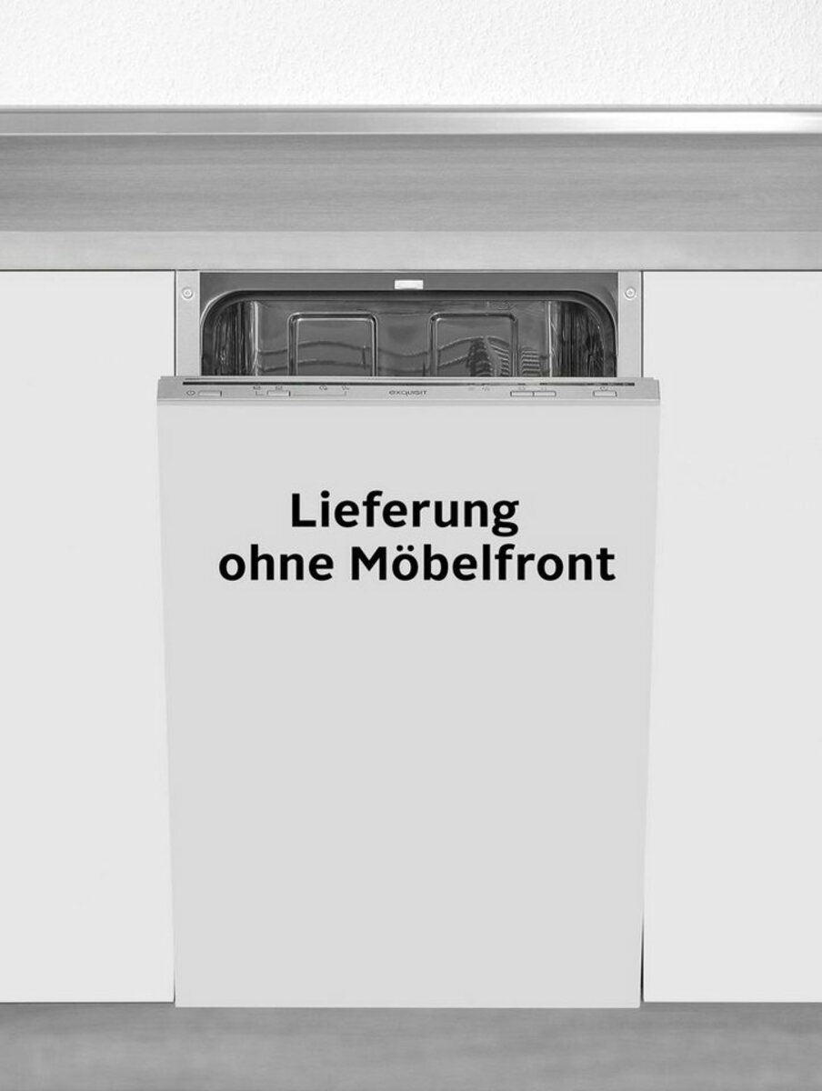 Bild 1 von exquisit vollintegrierbarer Geschirrspüler, EGSP1009-E-030E silber, 9 l, 9 Maßgedecke, 45 cm breit