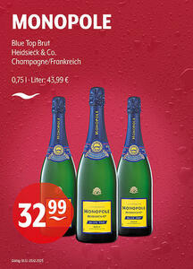 MONOPOLE Blue Top Brut
Heidsieck & Co.
Champagne/Frankreich