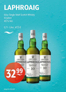 LAPHROAIG Islay Single Malt Scotch Whisky
10 Jahre
40 % Vol.