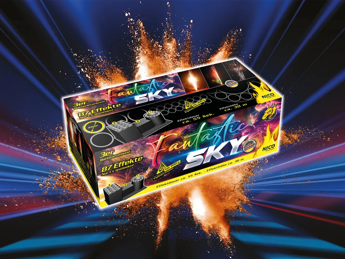 Bild 1 von NICO Effekt-Batterie „Fantastic Sky“, 
         Stück