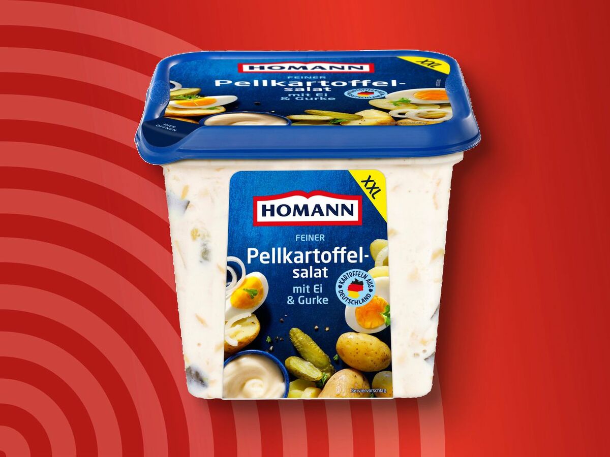Bild 1 von Homann Feiner Pellkartoffelsalat XXL, 
         1 kg