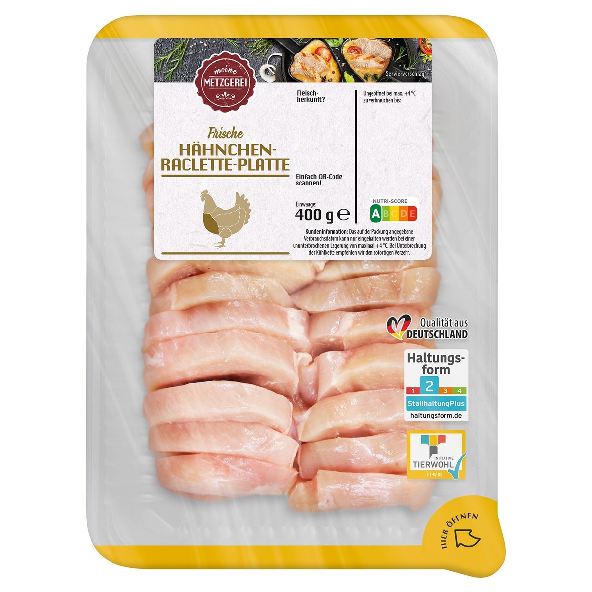 Bild 1 von MEINE METZGEREI Hähnchen-Raclette-Platte 400 g