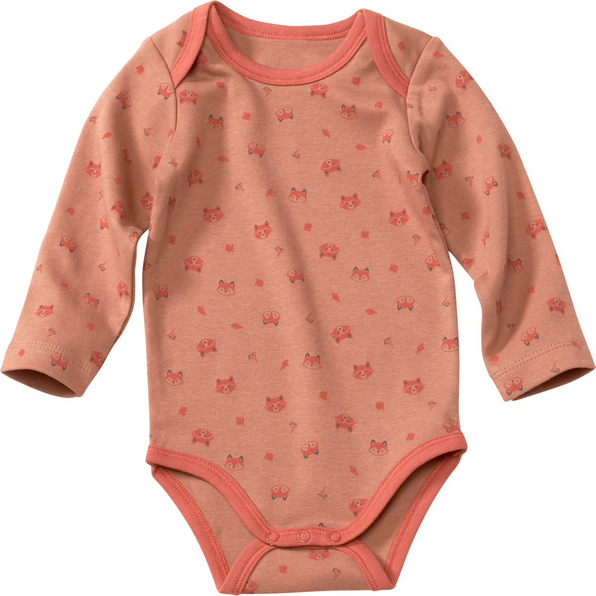 Bild 1 von ALANA Langarmbody mit Fuchs-Motiv, braun, Gr. 86/92