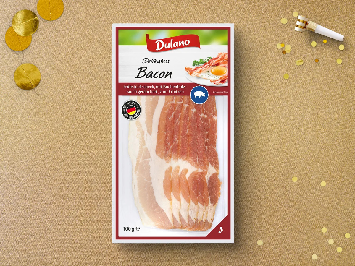 Bild 1 von Dulano Delikatess Bacon, 
         100 g