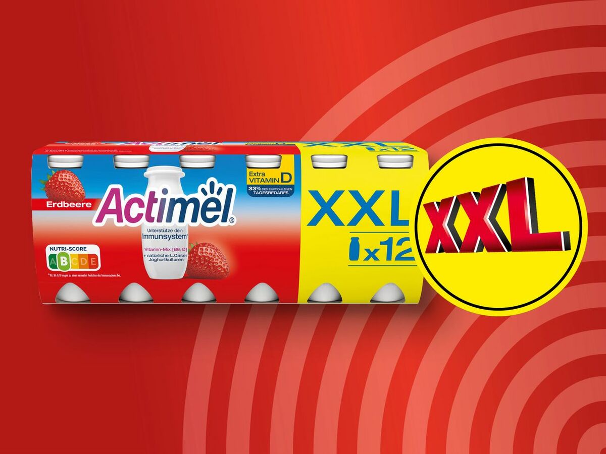 Bild 1 von Danone Actimel XXL, 
         12x 100 g