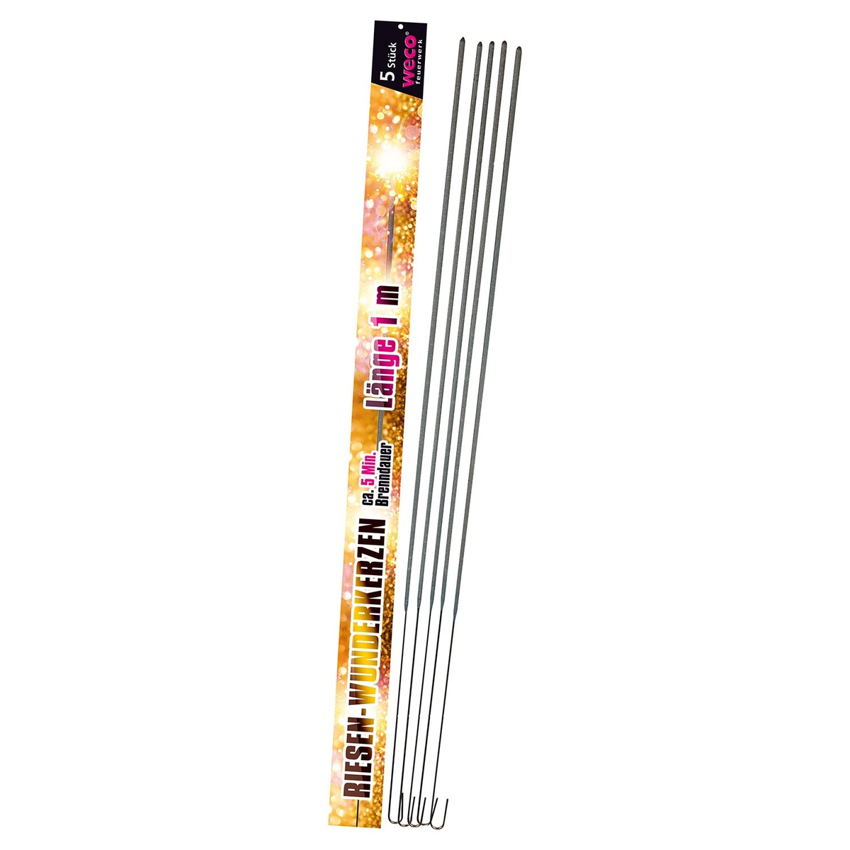 Bild 1 von WECO®  Riesen-Wunderkerzen „Maxi Star“, 100 cm, 5er-Packung