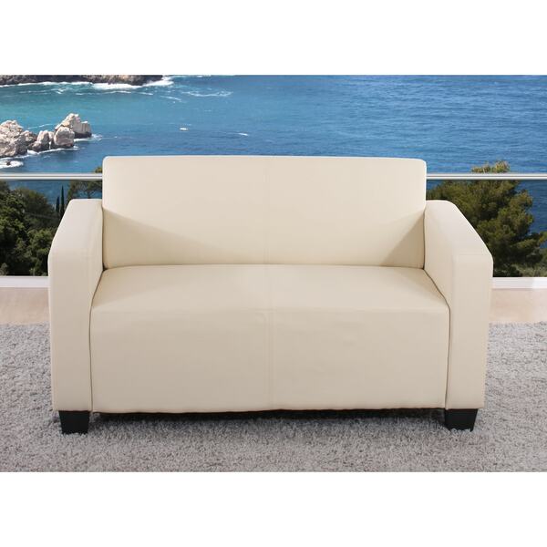 Bild 1 von Modular 2er Sofa Couch Moncalieri Loungesofa Kunstleder 136cm ~ creme