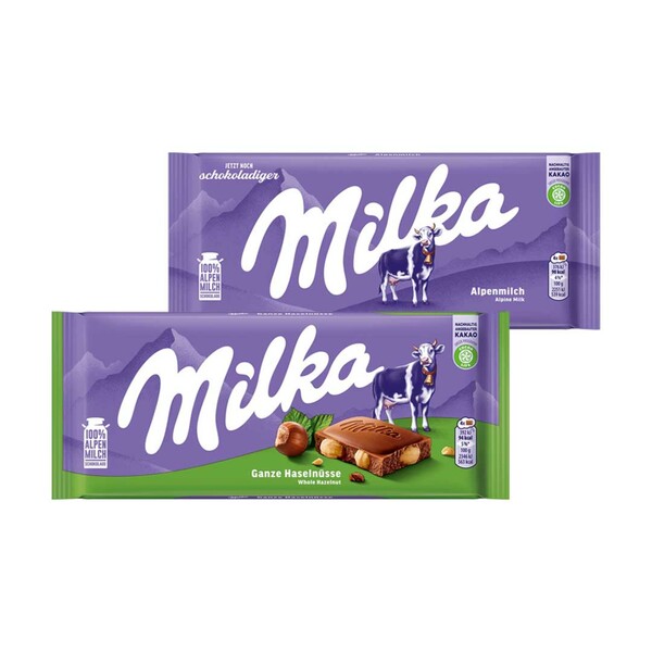 Bild 1 von MILKA SCHOKOLADE versch. Sorten, je 100-g-Tafel