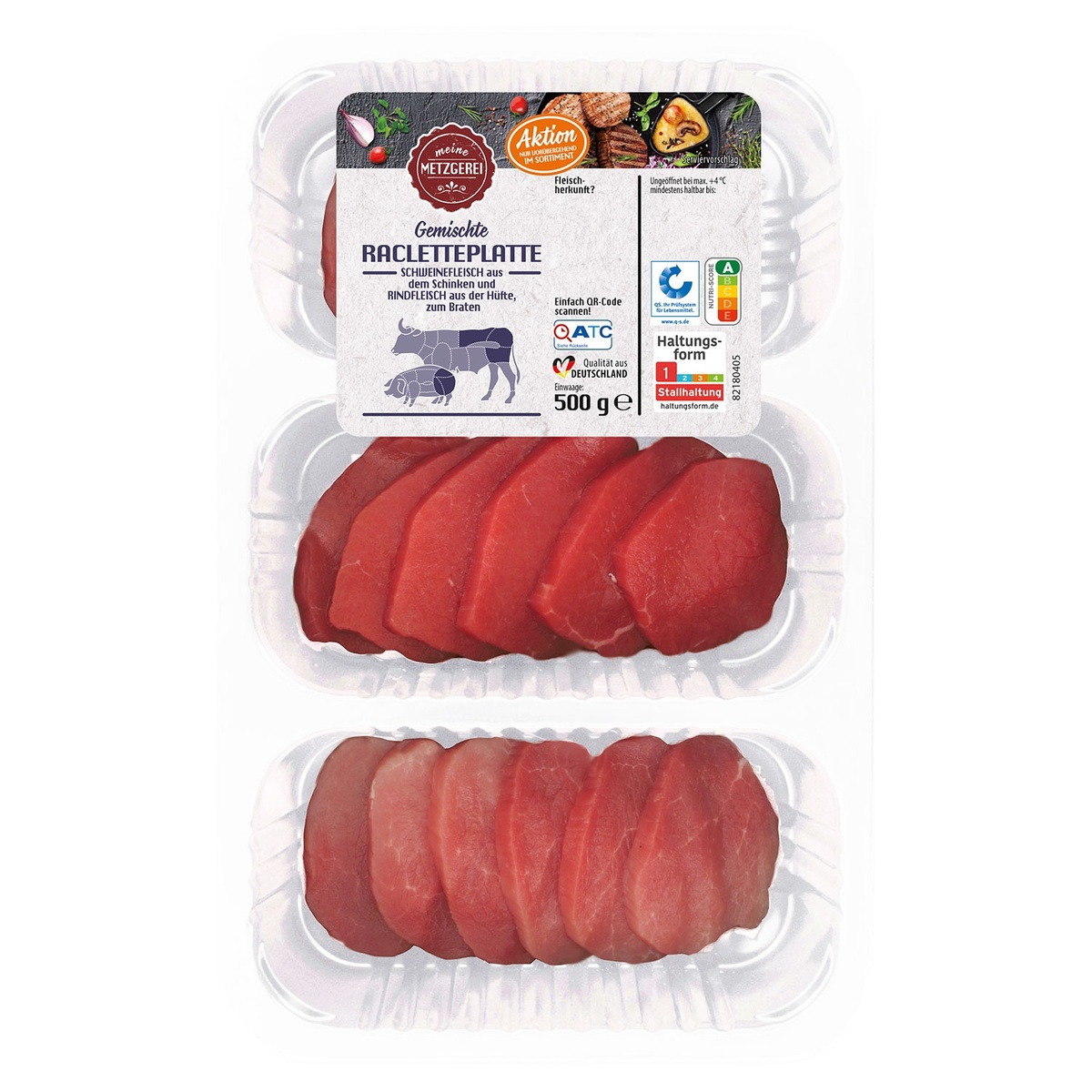 Bild 1 von MEINE METZGEREI Raclette-Platte 500 g