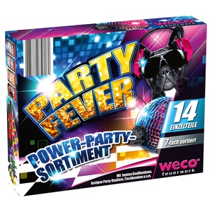 WECO®  Jugendfeuerwerk „Partyfever“, 14er-Set