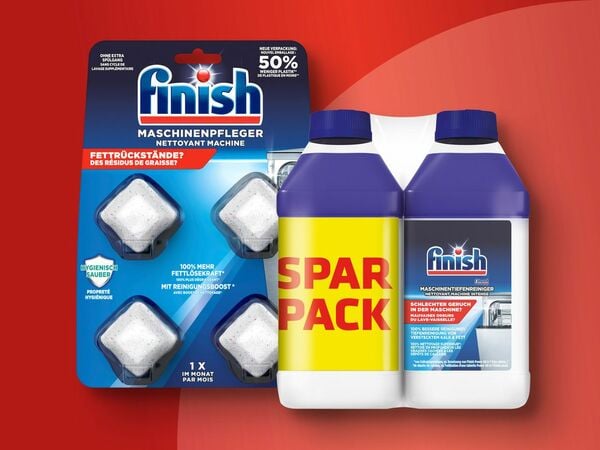 Bild 1 von Finish Maschinentiefenreiniger/-pfleger/Klarspüler/Deo, 
         2x 250 ml/4 Stück/1,15 l/2 Stück