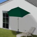Bild 1 von Sonnenschirm halbrund Lorca, Halbschirm Balkonschirm, UV 50+ Polyester/Alu 3kg ~ 300cm grün mit Ständer