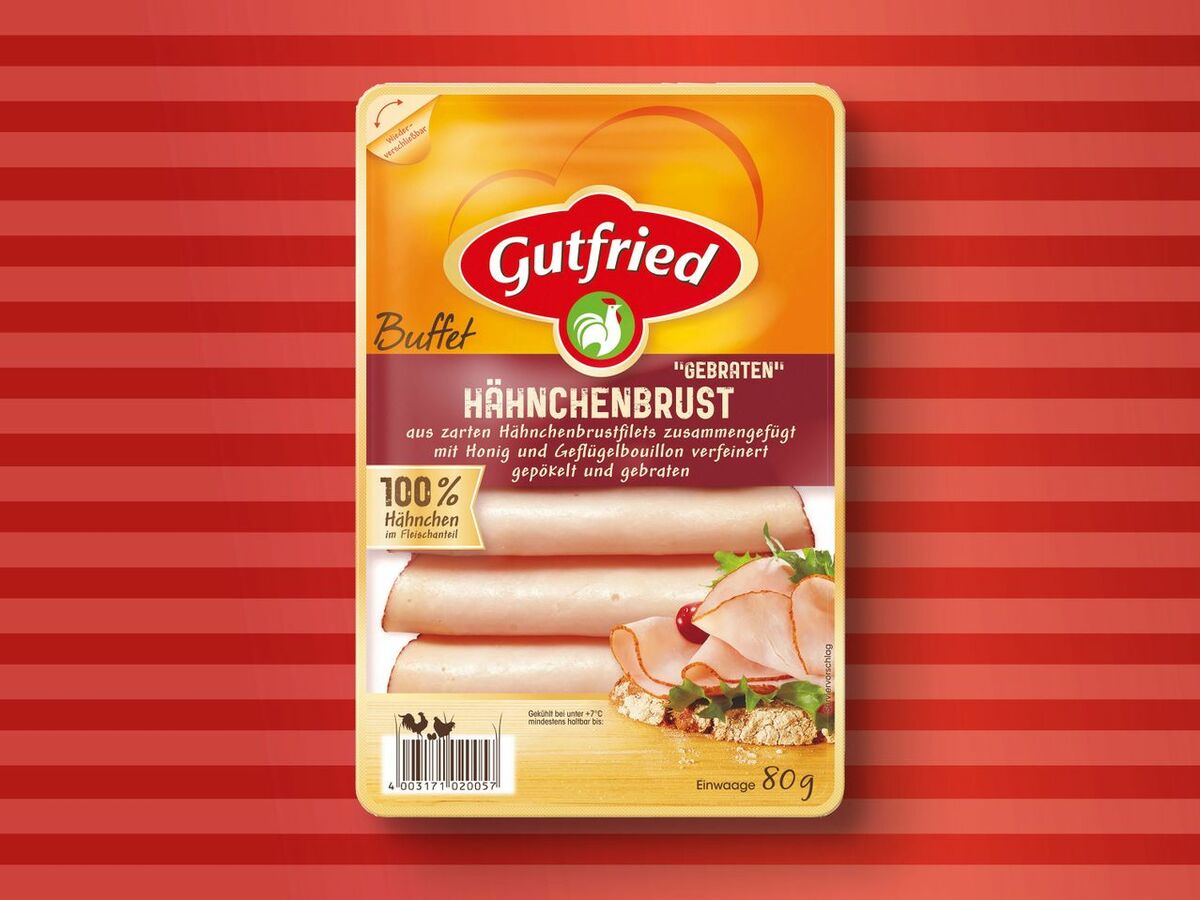 Bild 1 von Gutfried Hähnchenbrust Buffet, 
         80 g