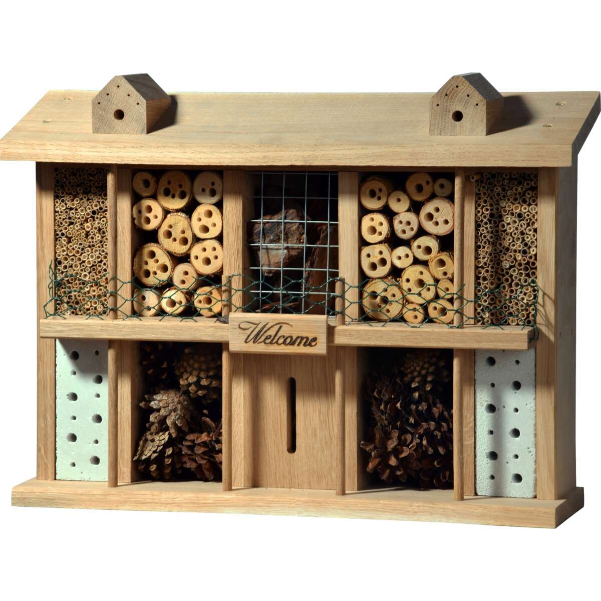 Bild 1 von Luxus-Insektenhotels "Landsitz Superior" Eichenholz-Insektenhotel