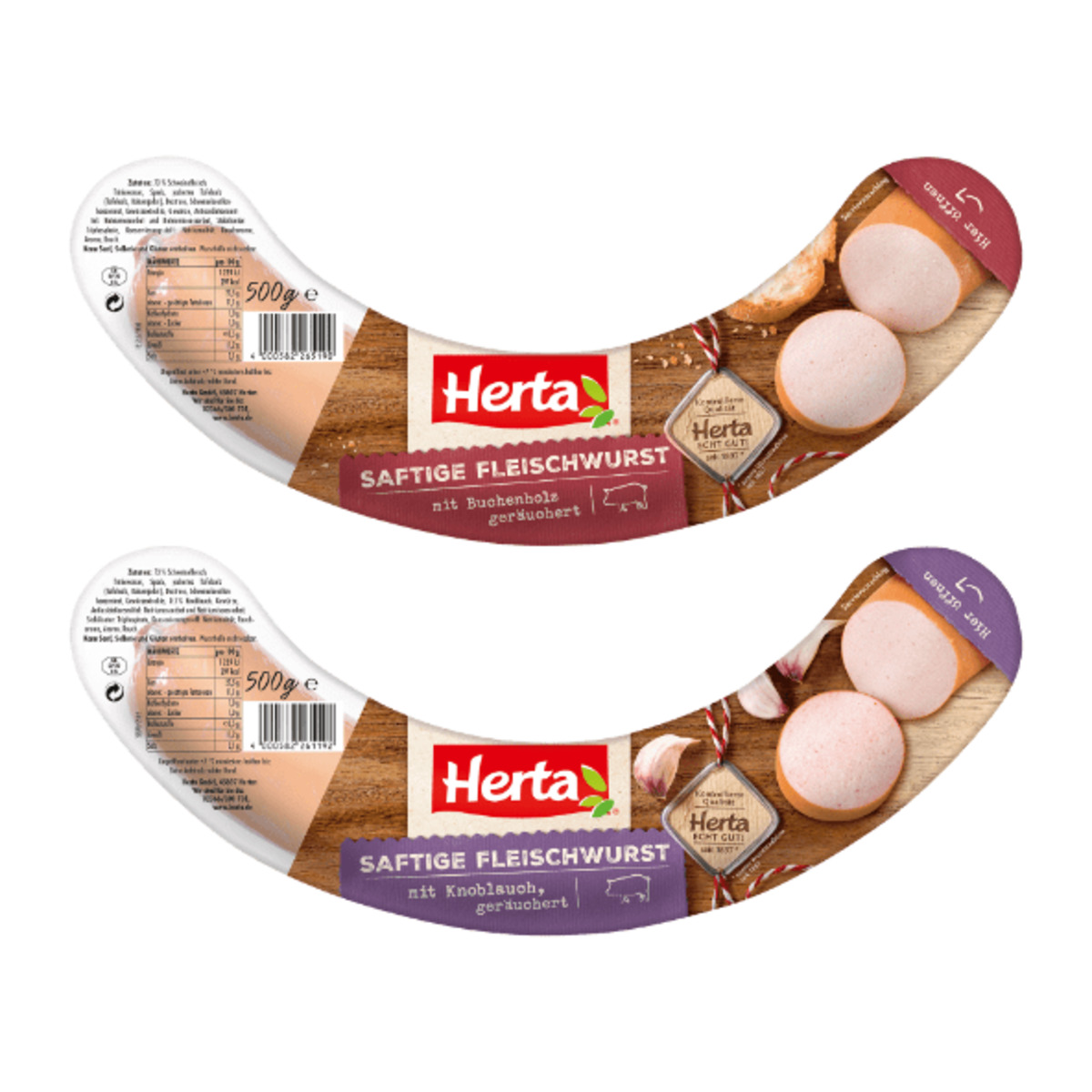 Bild 1 von HERTA Saftige Fleischwurst