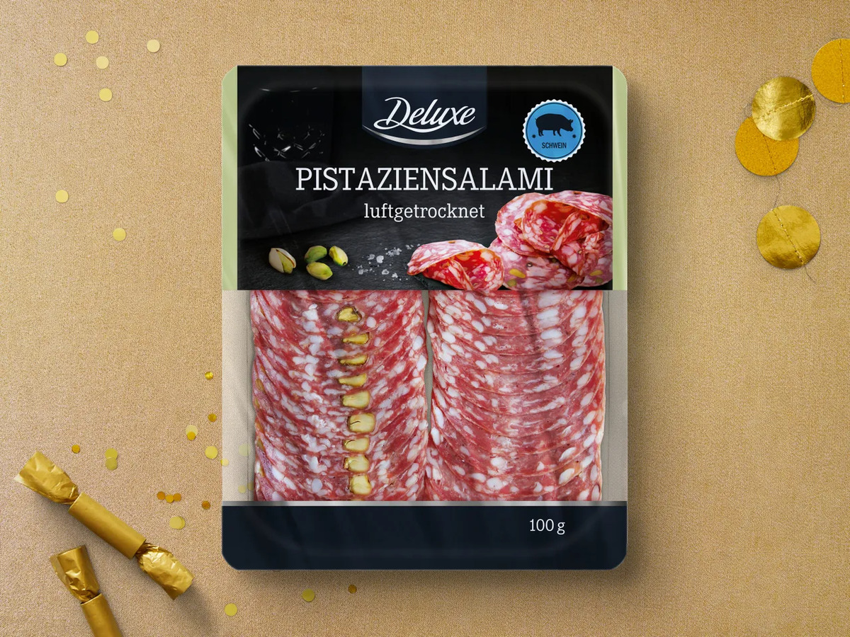Bild 1 von Deluxe Pistaziensalami, 
         100 g