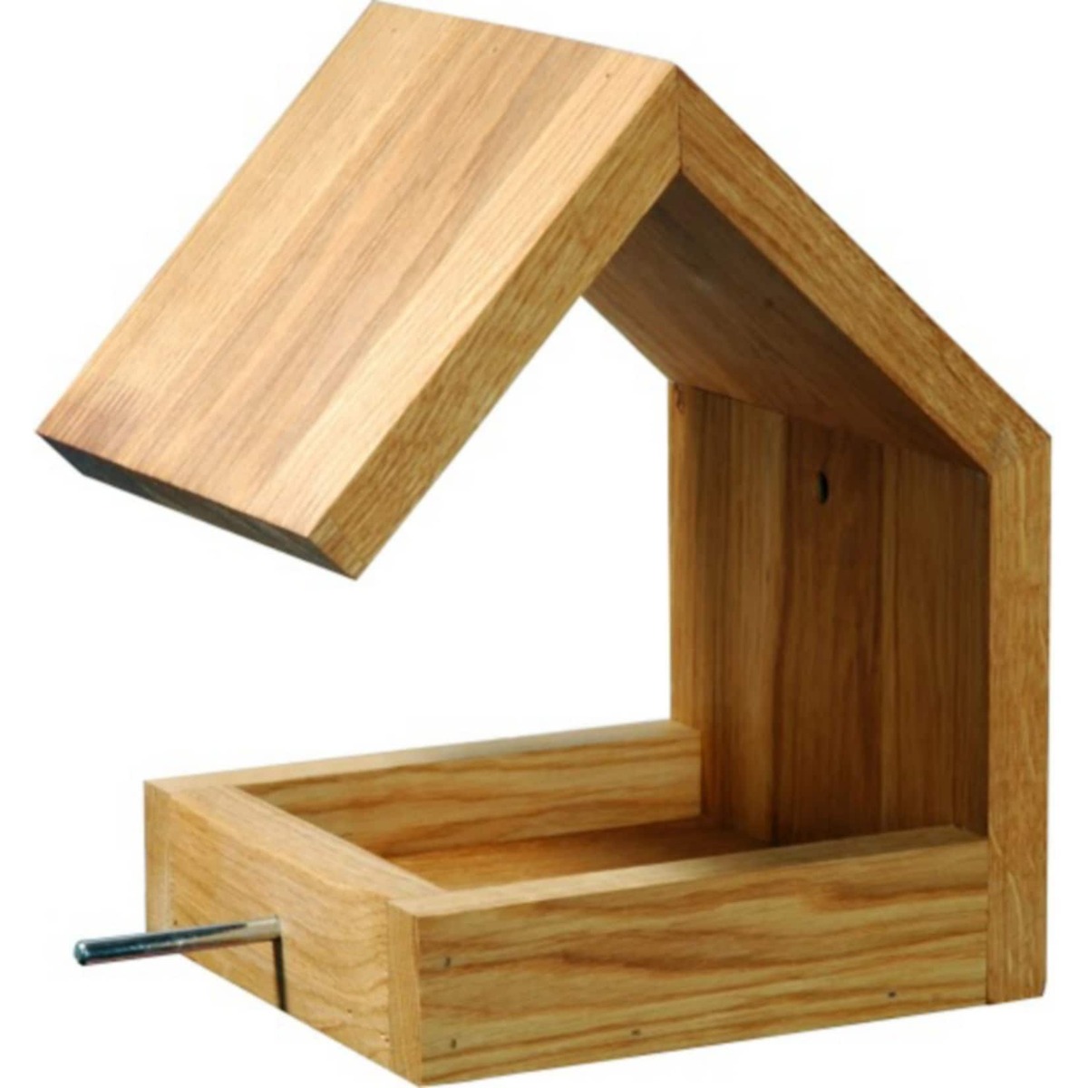 Bild 1 von Eiche-Futterhaus mit Satteldach und Anflugstange