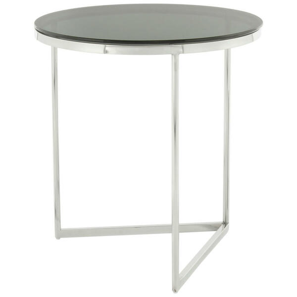 Bild 1 von Mid.you Beistelltisch, Schwarz, Silber, Metall, Glas, rund, 55x50x50 cm, Wohnzimmer, Wohnzimmertische, Beistelltische