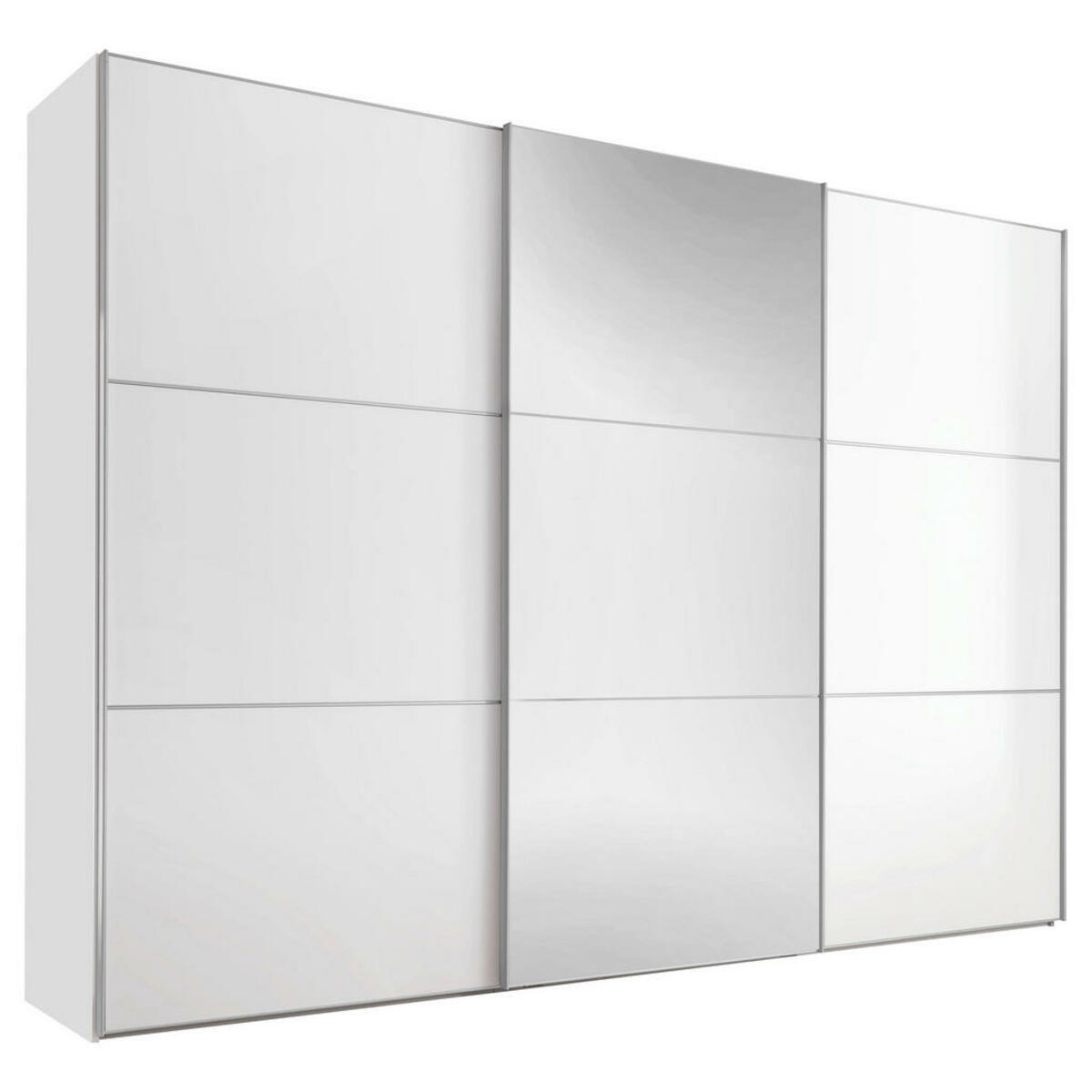 Bild 1 von Moderano Schwebetürenschrank, Weiß, Metall, 6 Fächer, 2 Schubladen, 249x222x68 cm, Goldenes M, BQ - Bündnis für Qualität, Made in Germany, Typenauswahl, Beimöbel erhältlich, umfangreiches Zub