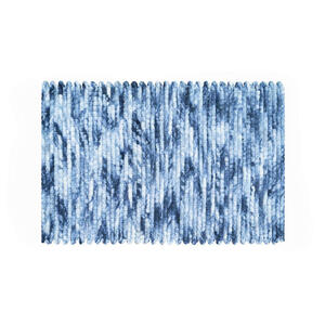 Badteppich Leonie, Blau, Textil, Tropfen, rechteckig, 60 cm, Oeko-Tex® Standard 100, für Fußbodenheizung geeignet, rutschfest, Badtextilien, Badematten