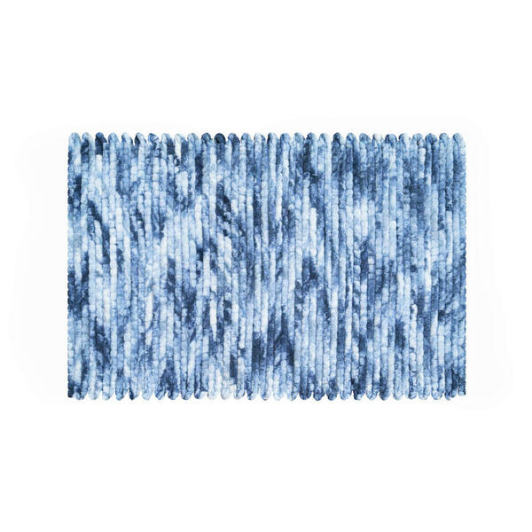 Bild 1 von Badteppich Leonie, Blau, Textil, Tropfen, rechteckig, 60 cm, Oeko-Tex® Standard 100, für Fußbodenheizung geeignet, rutschfest, Badtextilien, Badematten